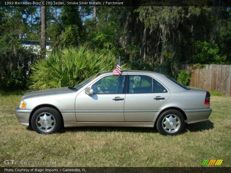 Smoke Silver Metallic / Parchment 1999 Mercedes-Benz C 280 Sedan