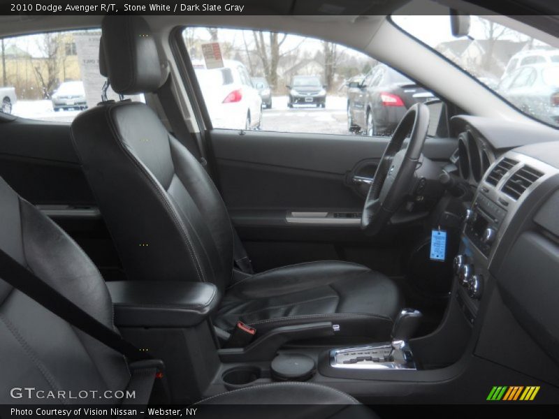 Stone White / Dark Slate Gray 2010 Dodge Avenger R/T