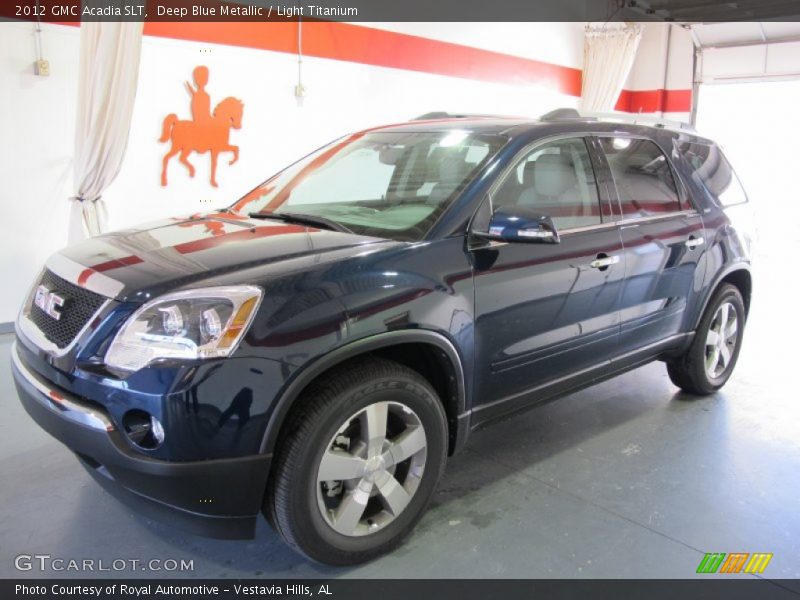 Deep Blue Metallic / Light Titanium 2012 GMC Acadia SLT