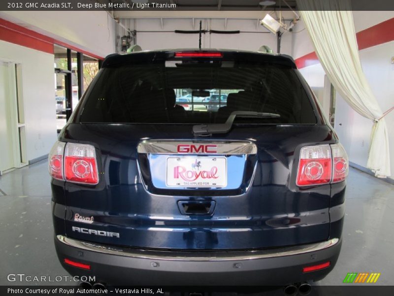 Deep Blue Metallic / Light Titanium 2012 GMC Acadia SLT