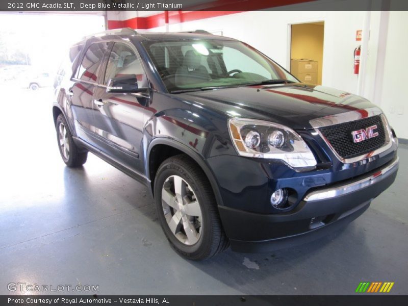 Deep Blue Metallic / Light Titanium 2012 GMC Acadia SLT
