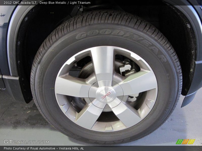 Deep Blue Metallic / Light Titanium 2012 GMC Acadia SLT