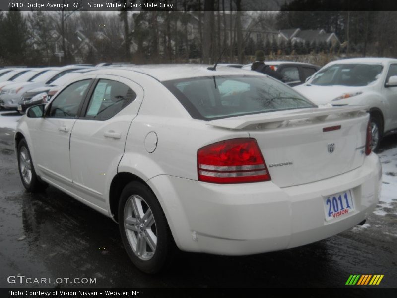 Stone White / Dark Slate Gray 2010 Dodge Avenger R/T