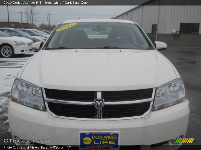 Stone White / Dark Slate Gray 2010 Dodge Avenger R/T