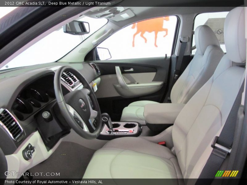 Deep Blue Metallic / Light Titanium 2012 GMC Acadia SLT
