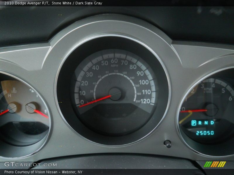 Stone White / Dark Slate Gray 2010 Dodge Avenger R/T