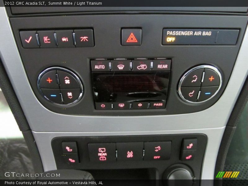 Summit White / Light Titanium 2012 GMC Acadia SLT