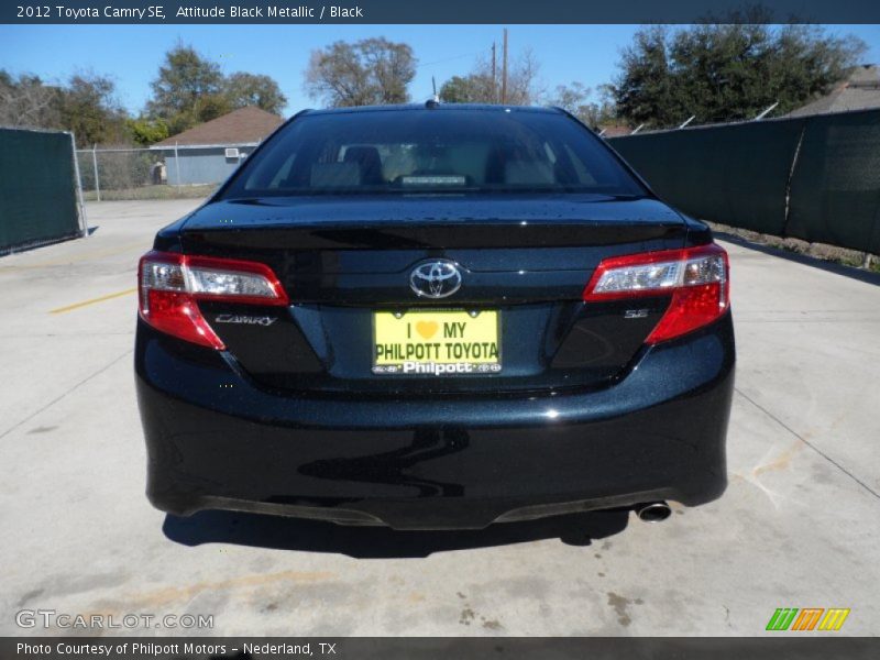 Attitude Black Metallic / Black 2012 Toyota Camry SE
