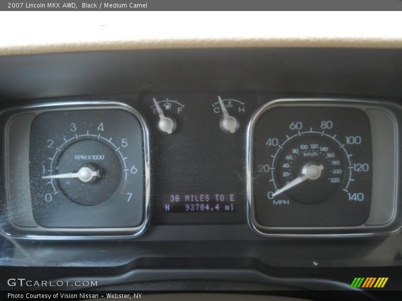 Black / Medium Camel 2007 Lincoln MKX AWD