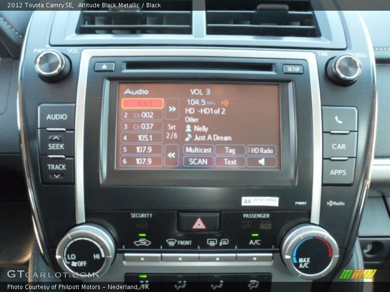 Attitude Black Metallic / Black 2012 Toyota Camry SE