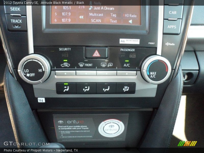 Attitude Black Metallic / Black 2012 Toyota Camry SE