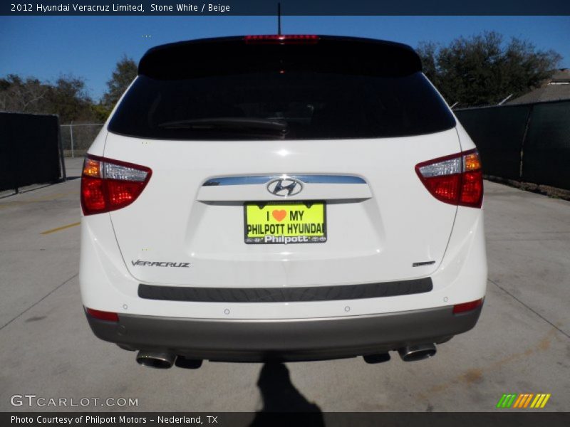 Stone White / Beige 2012 Hyundai Veracruz Limited