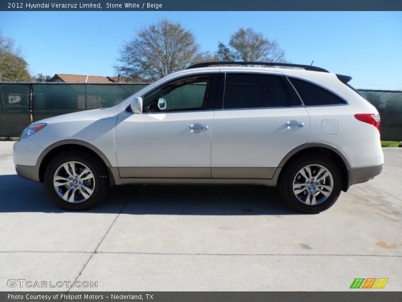 Stone White / Beige 2012 Hyundai Veracruz Limited