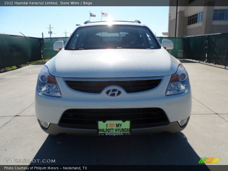 Stone White / Beige 2012 Hyundai Veracruz Limited