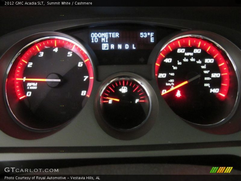 Summit White / Cashmere 2012 GMC Acadia SLT