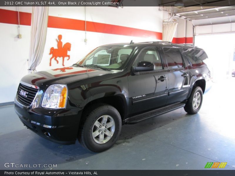 Onyx Black / Cocoa/Light Cashmere 2012 GMC Yukon XL SLT 4x4