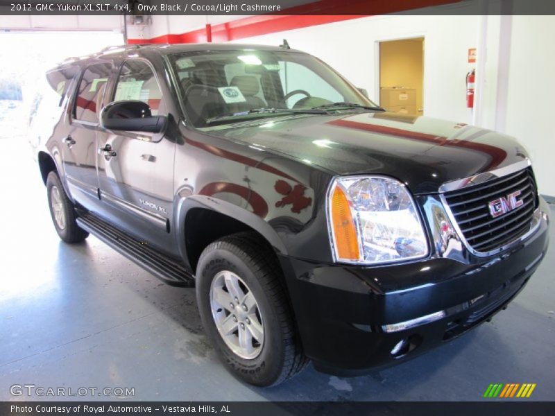 Onyx Black / Cocoa/Light Cashmere 2012 GMC Yukon XL SLT 4x4
