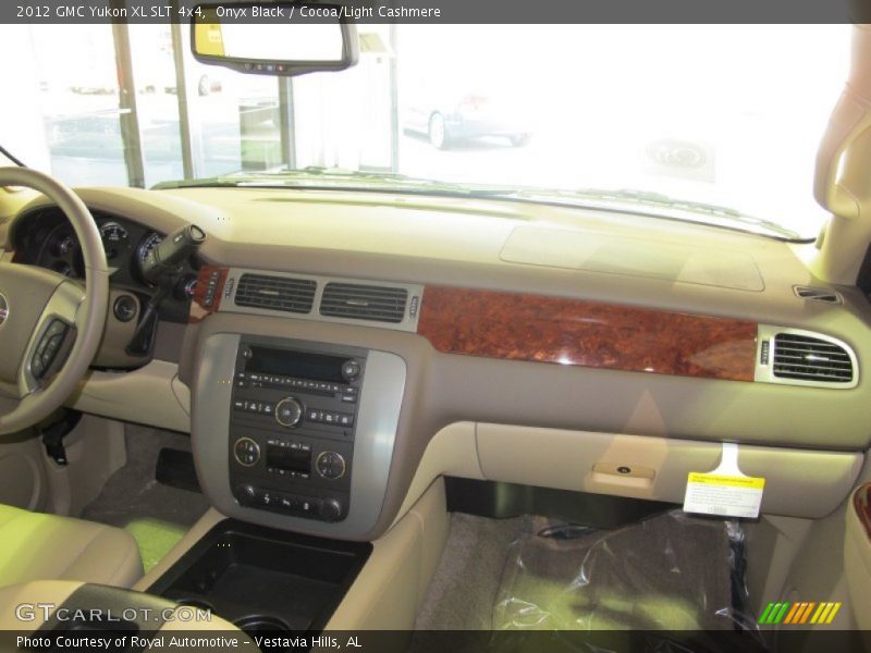 Onyx Black / Cocoa/Light Cashmere 2012 GMC Yukon XL SLT 4x4