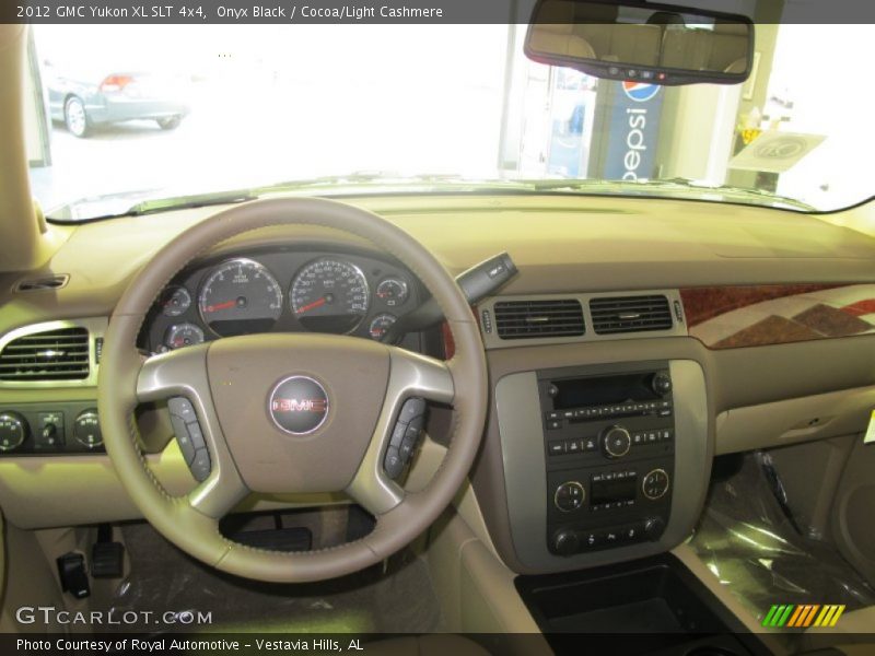 Onyx Black / Cocoa/Light Cashmere 2012 GMC Yukon XL SLT 4x4