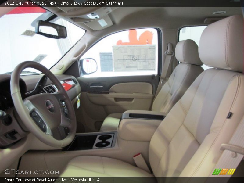 Onyx Black / Cocoa/Light Cashmere 2012 GMC Yukon XL SLT 4x4