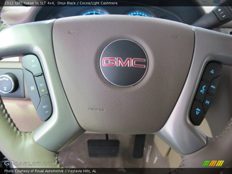 Onyx Black / Cocoa/Light Cashmere 2012 GMC Yukon XL SLT 4x4