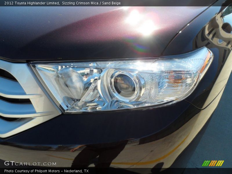 Sizzling Crimson Mica / Sand Beige 2012 Toyota Highlander Limited