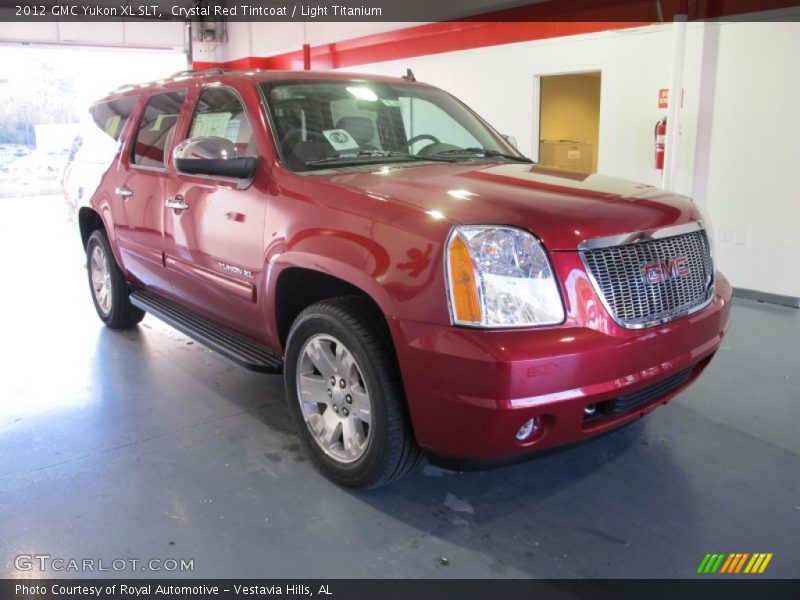 Crystal Red Tintcoat / Light Titanium 2012 GMC Yukon XL SLT