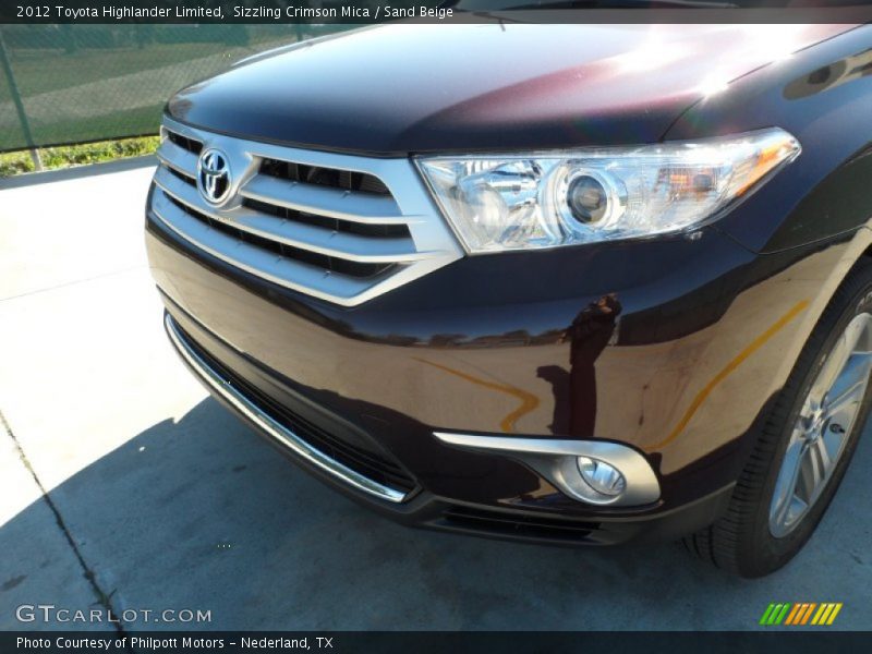 Sizzling Crimson Mica / Sand Beige 2012 Toyota Highlander Limited
