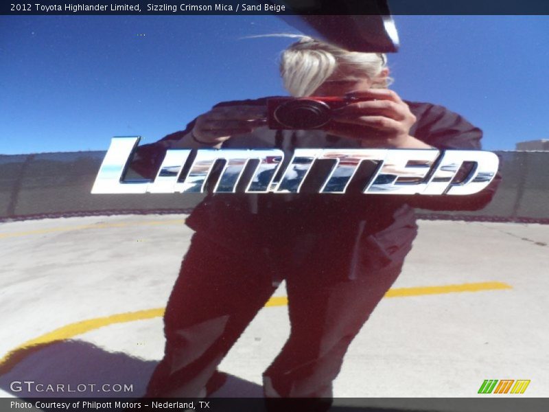 Sizzling Crimson Mica / Sand Beige 2012 Toyota Highlander Limited