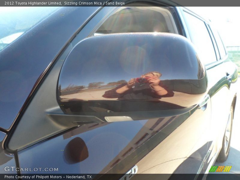 Sizzling Crimson Mica / Sand Beige 2012 Toyota Highlander Limited