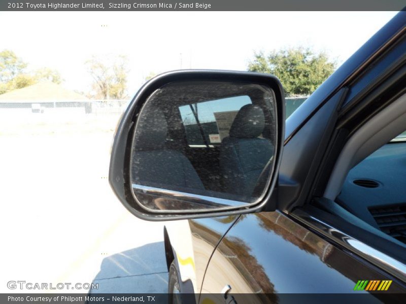 Sizzling Crimson Mica / Sand Beige 2012 Toyota Highlander Limited