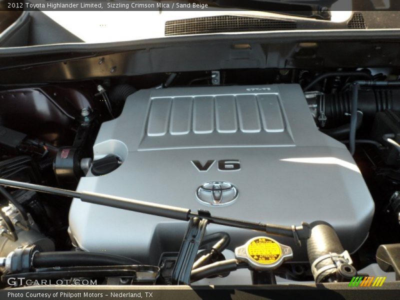 Sizzling Crimson Mica / Sand Beige 2012 Toyota Highlander Limited