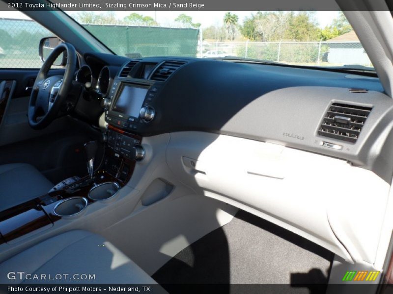 Sizzling Crimson Mica / Sand Beige 2012 Toyota Highlander Limited