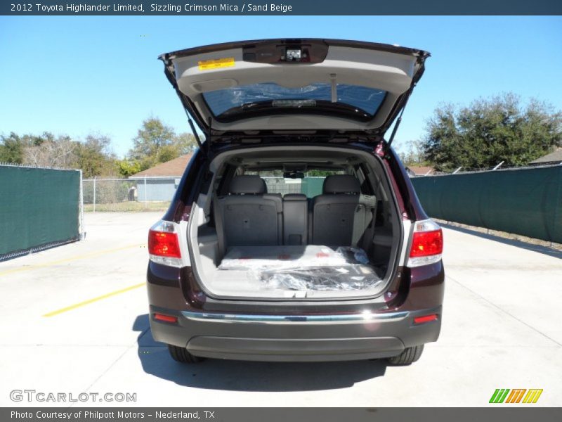 Sizzling Crimson Mica / Sand Beige 2012 Toyota Highlander Limited