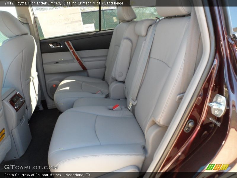 Sizzling Crimson Mica / Sand Beige 2012 Toyota Highlander Limited