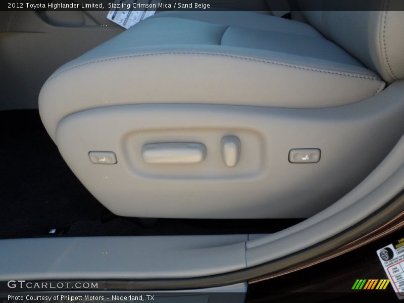 Sizzling Crimson Mica / Sand Beige 2012 Toyota Highlander Limited