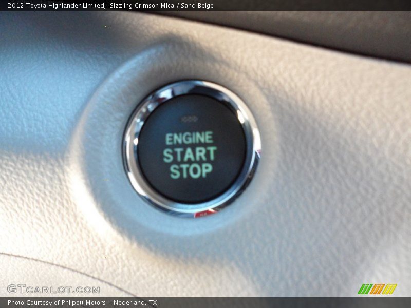 Sizzling Crimson Mica / Sand Beige 2012 Toyota Highlander Limited