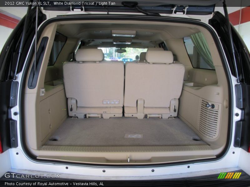 White Diamond Tricoat / Light Tan 2012 GMC Yukon XL SLT