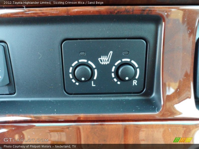 Sizzling Crimson Mica / Sand Beige 2012 Toyota Highlander Limited