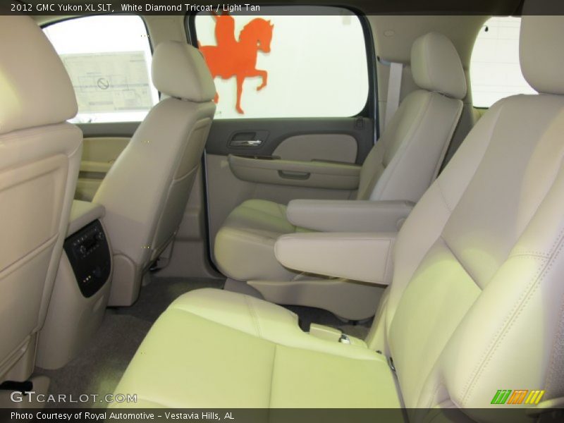White Diamond Tricoat / Light Tan 2012 GMC Yukon XL SLT