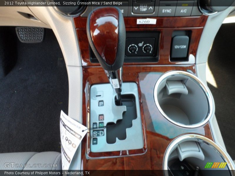 Sizzling Crimson Mica / Sand Beige 2012 Toyota Highlander Limited