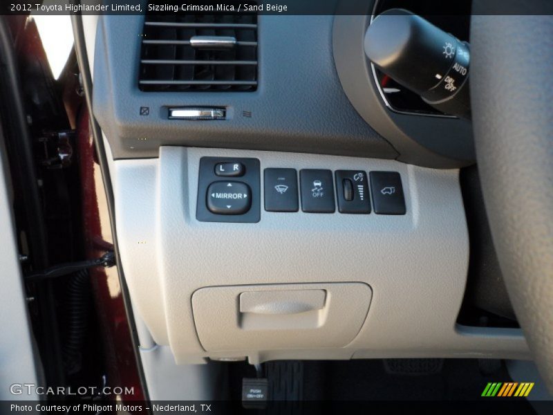 Sizzling Crimson Mica / Sand Beige 2012 Toyota Highlander Limited