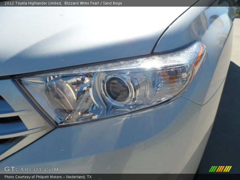 Blizzard White Pearl / Sand Beige 2012 Toyota Highlander Limited