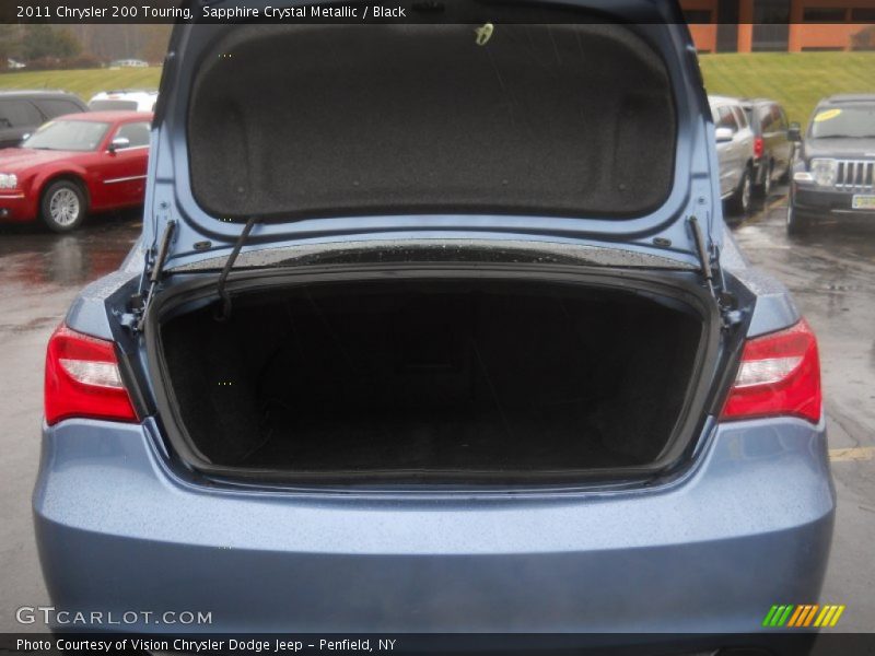 Sapphire Crystal Metallic / Black 2011 Chrysler 200 Touring