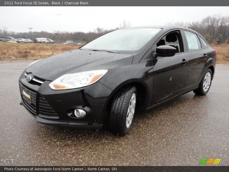 Black / Charcoal Black 2012 Ford Focus SE Sedan