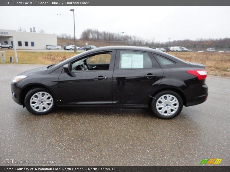 Black / Charcoal Black 2012 Ford Focus SE Sedan