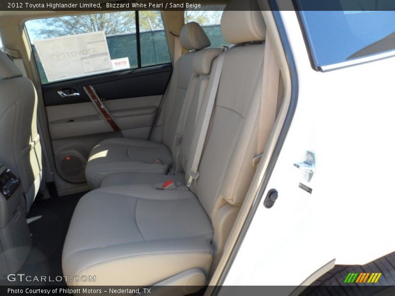 Blizzard White Pearl / Sand Beige 2012 Toyota Highlander Limited