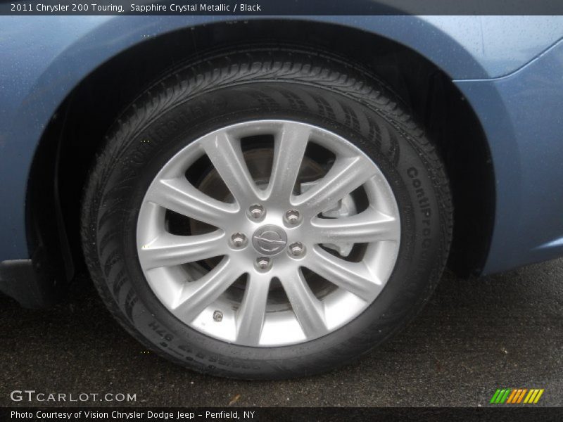 Sapphire Crystal Metallic / Black 2011 Chrysler 200 Touring