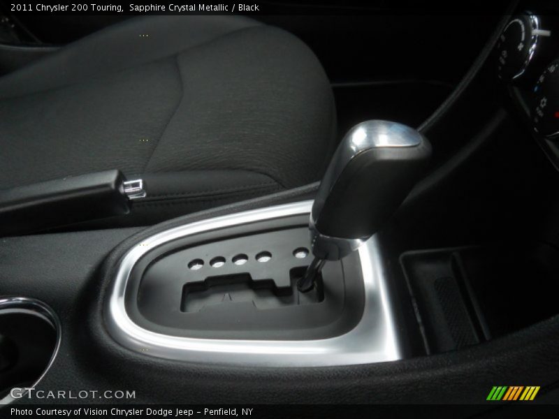 Sapphire Crystal Metallic / Black 2011 Chrysler 200 Touring