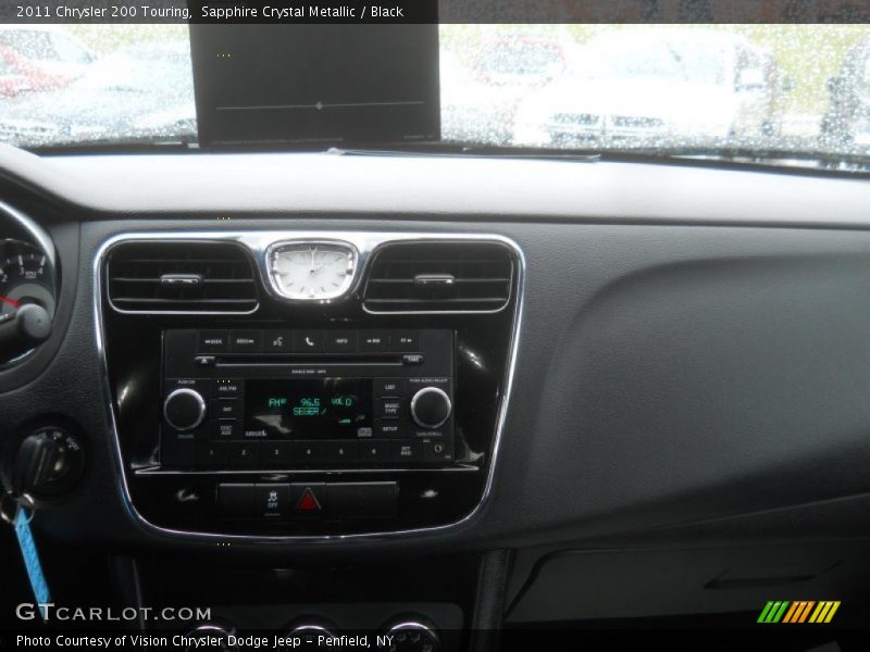 Sapphire Crystal Metallic / Black 2011 Chrysler 200 Touring